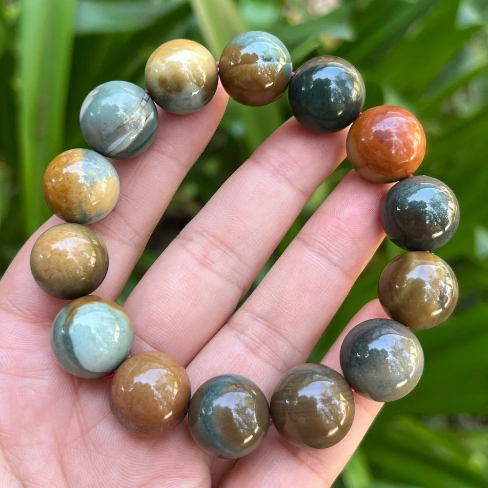15.5mm chunky strechable‎ Alashan bracelet 0080